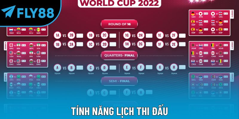 Tính năng lịch thi đấu